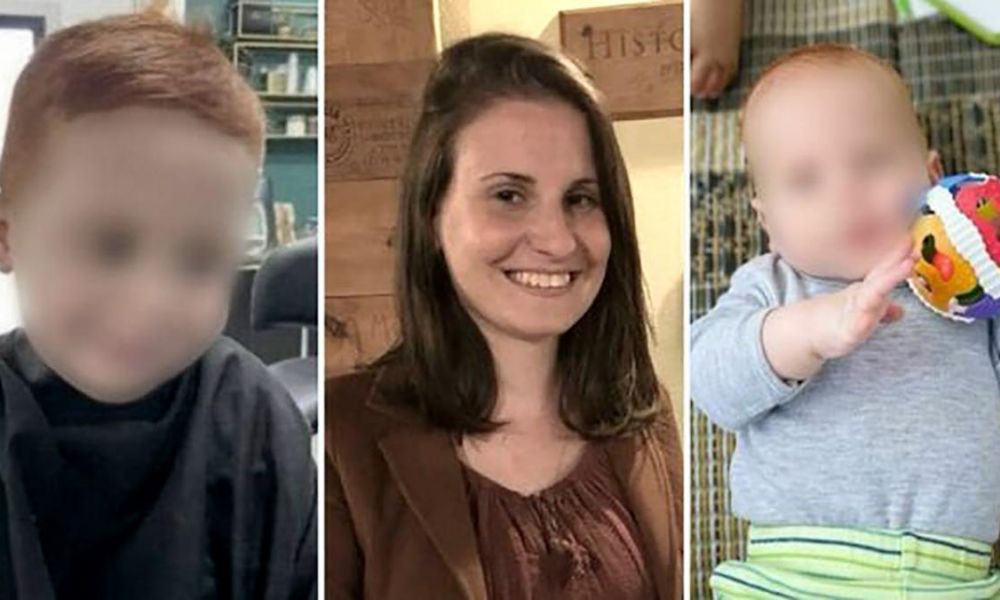 Sherry Silverman Bibas y sus dos hijos