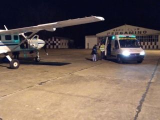 Operativo en el Aerdromo Pergamino para realizar una ablacin de rganos en San Nicols
