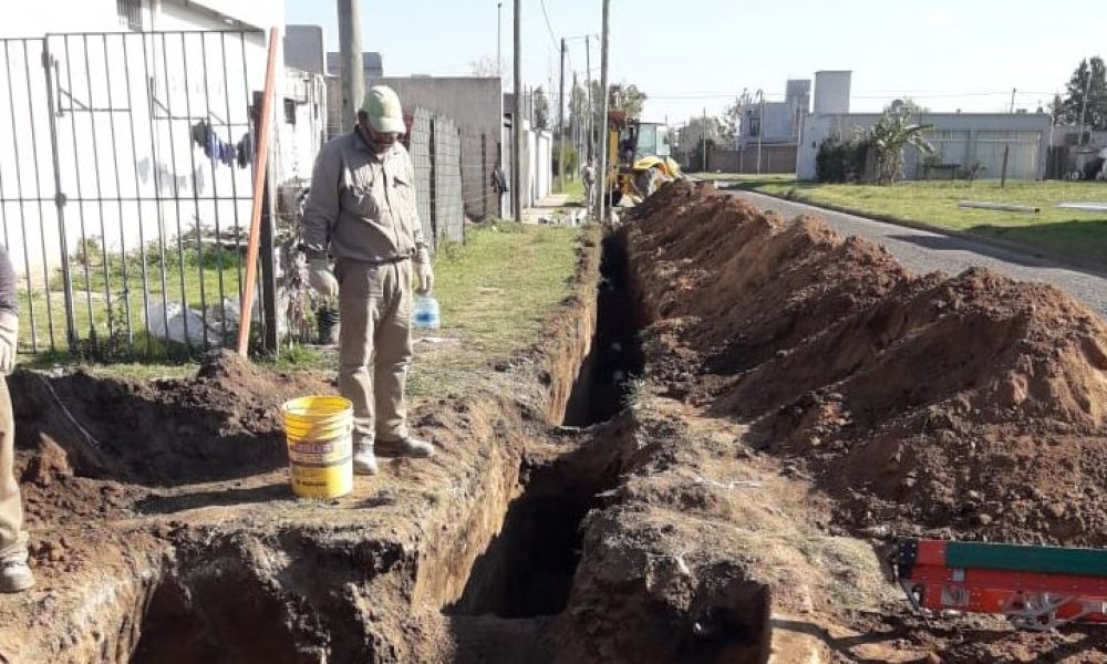 Amplían la red cloacal en el barrio Villa San José