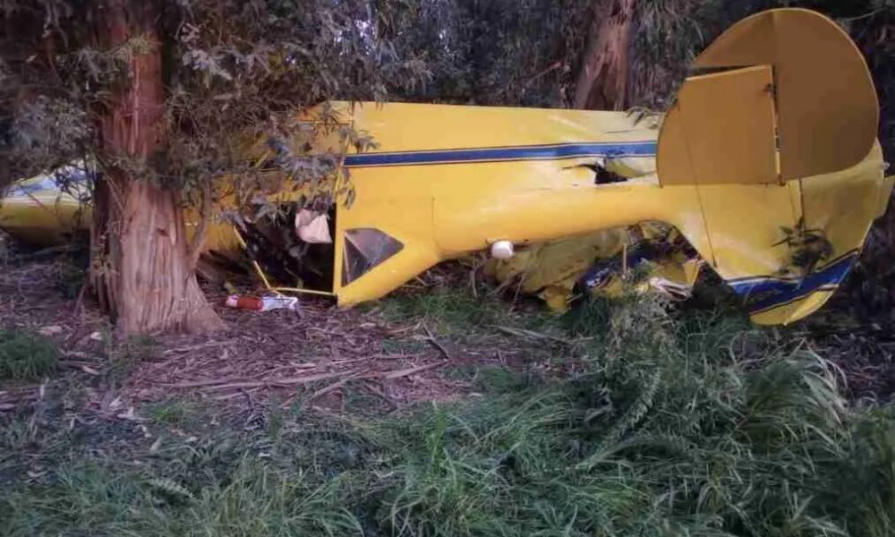 Piloto y acompañante heridos tras accidente aéreo