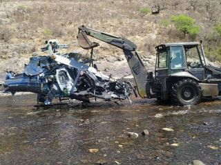 Informe preliminar: el helic�ptero de Brito choc� con tres cables se�alizados