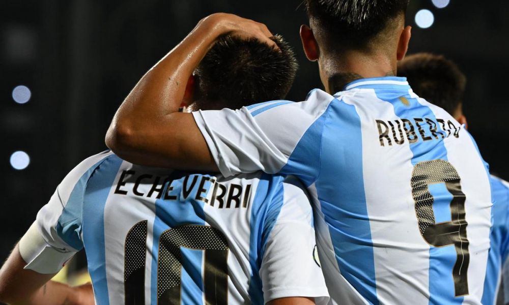 Argentina Sub-20 goleó 6-0 a Brasil en el Sudamericano