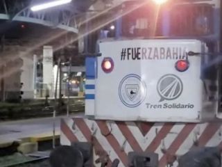 El Tren Solidario lleg a Baha Blanca con 1.200 toneladas de donaciones