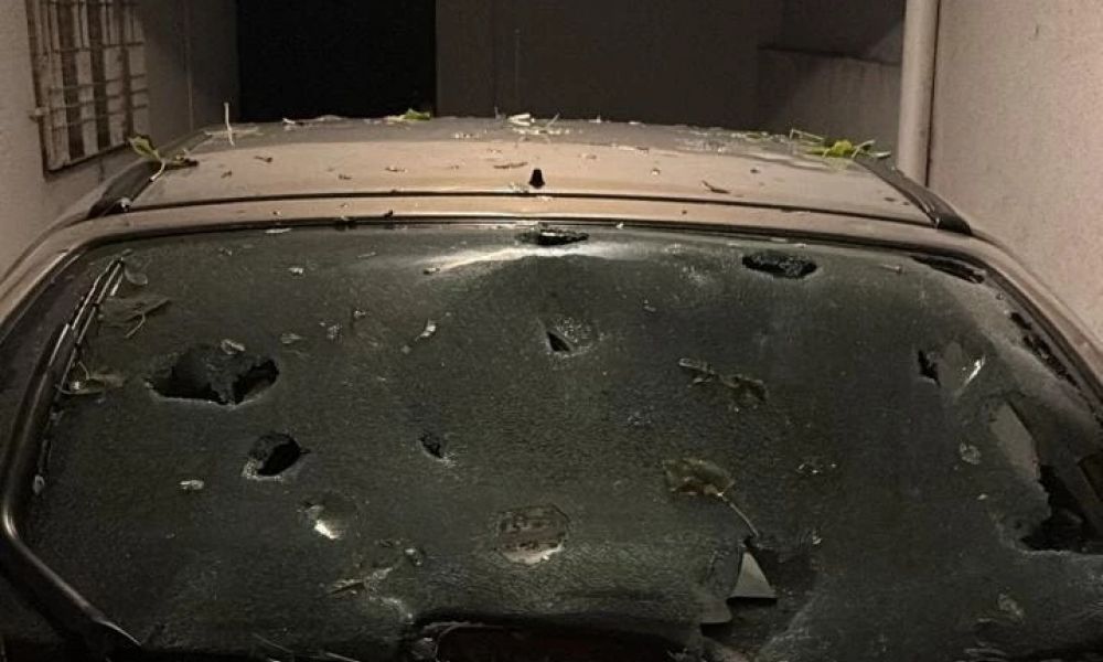 Granizo gigante arrasó Mar del Plata