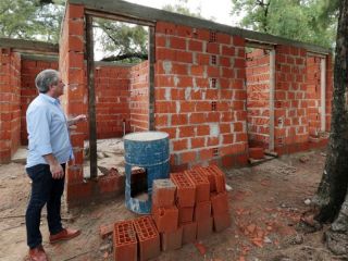 Pergamino: Avanza la obra del Bar y los Sanitarios en el Parque Municipal