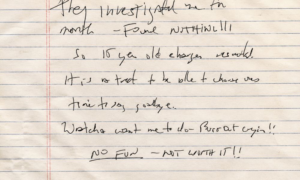Revelan una nota inédita de Jeffrey Epstein