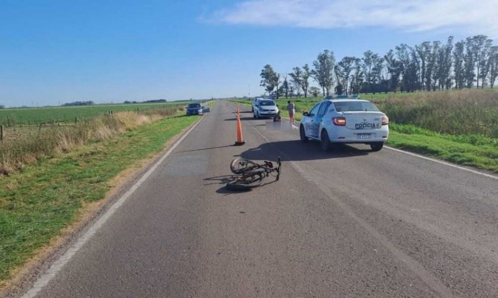 Un ciclista de 70 años murió tras ser embestido