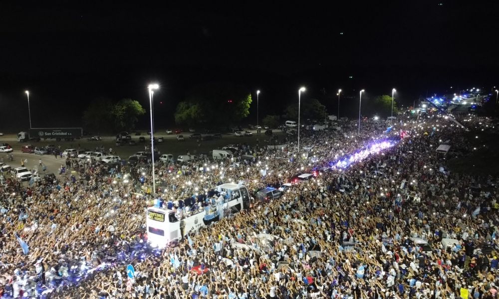La Selección llegó a Ezeiza
