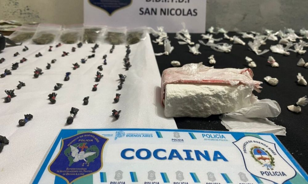 Operativo antidrogas en San Nicolás