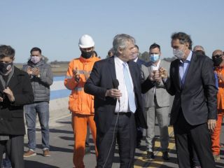 Alberto Fernndez inaugura el tramo Pergamino de la Autopista