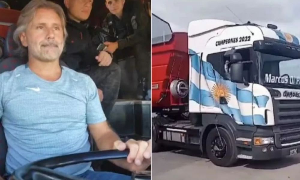 Marcos Di Palma rumbo a Bahía Blanca