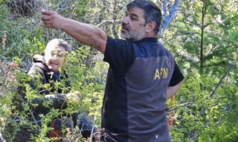 El emotivo rescate del niño perdido en Bariloche