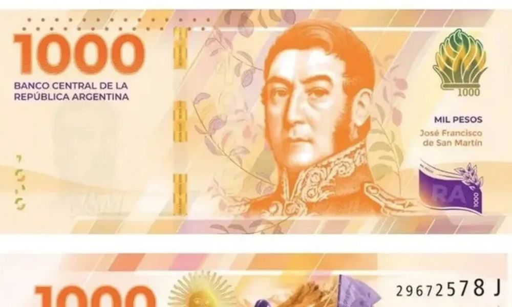 Nuevo billete de $1.000 Nuevo billete de $1.000