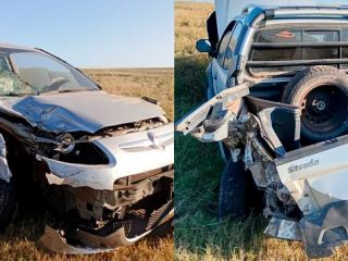 Un segundo de distracción, siete asistidos: Choque por alcance en la autopista