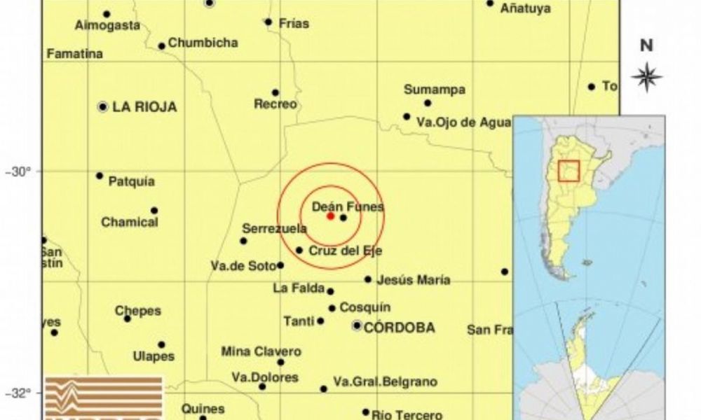 Fuerte temblor sacudió el norte de Córdoba