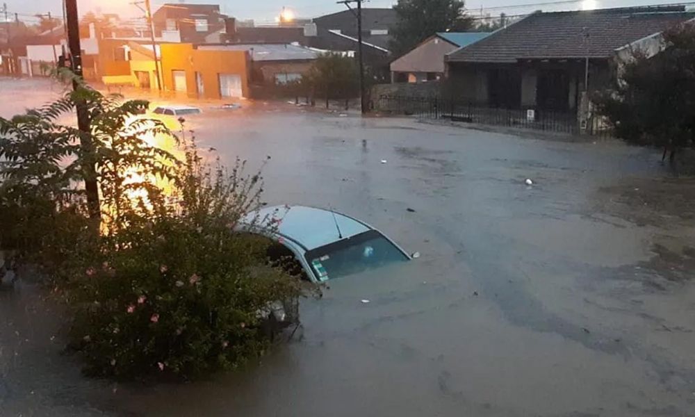 Bahía Blanca, golpeada por el temporal