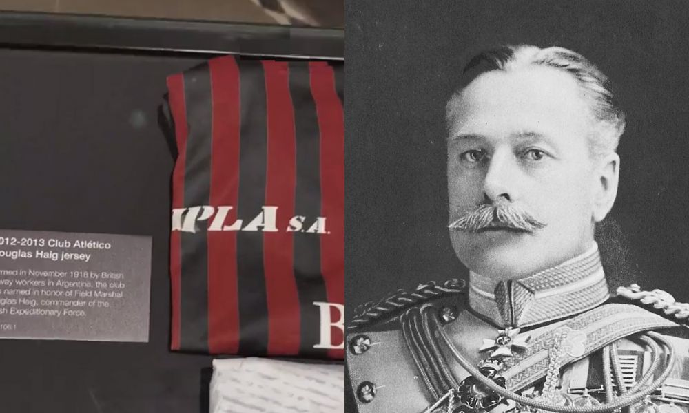 Una camiseta de Douglas Haig llegó a un museo