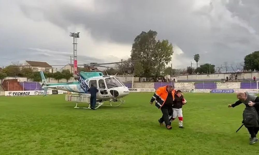 Rescate de alumnos en la autopista