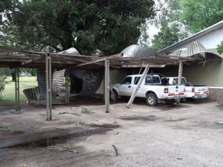 Pergamino: Un observatorio meteorolgico del INTA destruido totalmente por el temporal