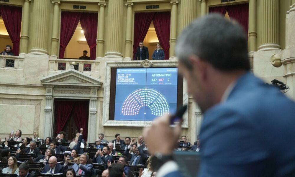 Primer éxito legislativo de Javier Milei