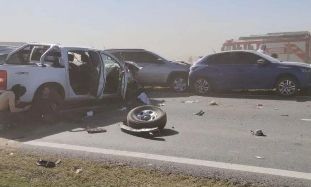 Caos en la autopista Rosario-Córdoba