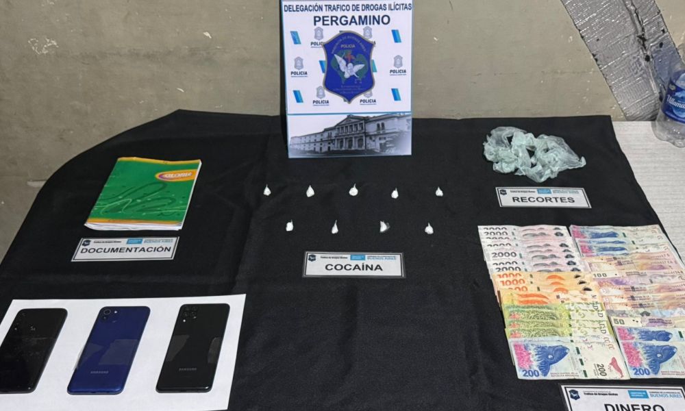 Detenido en Pergamino por comercialización de drogas