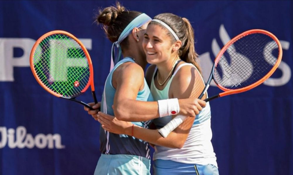 Julia Riera y su primer título en dobles