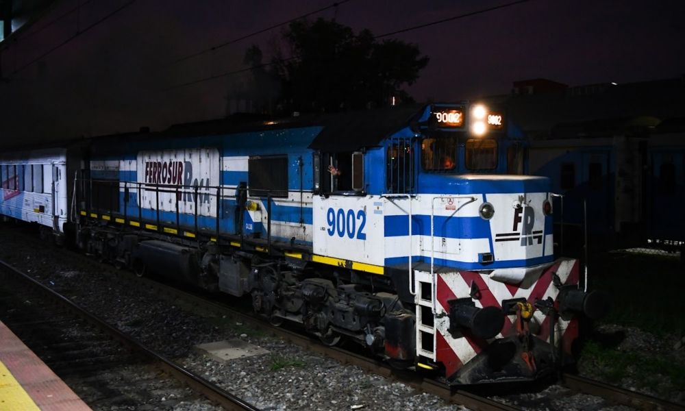 El tren sanitario rumbo a Bahía Blanca