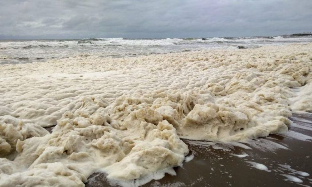 Espuma en Mar del Plata