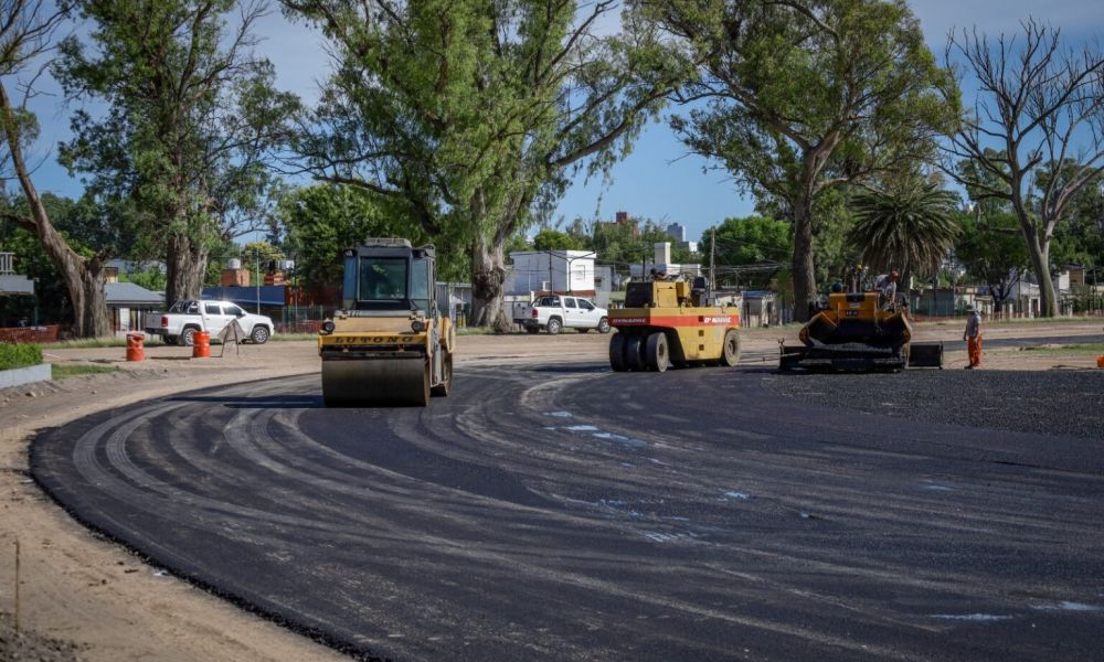 Avanza la nueva pista de atletismo en Pergamino