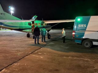 Vuelo sanitario de urgencia: Un niño fue derivado desde Pergamino al Hospital de Niños de La Plata