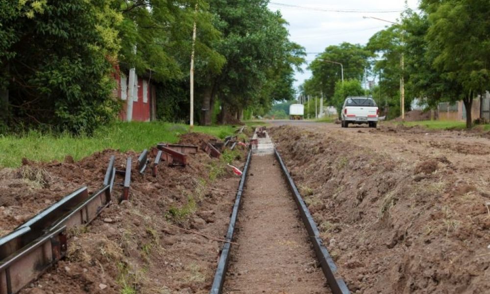 Urquiza suma más cuadras de cordón cuneta