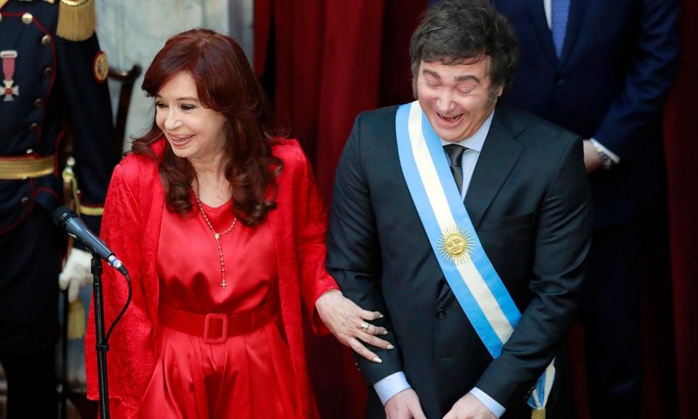 Cristina Fernández y Javier Milei