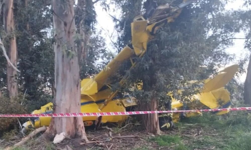 Piloto y acompañante heridos tras accidente aéreo