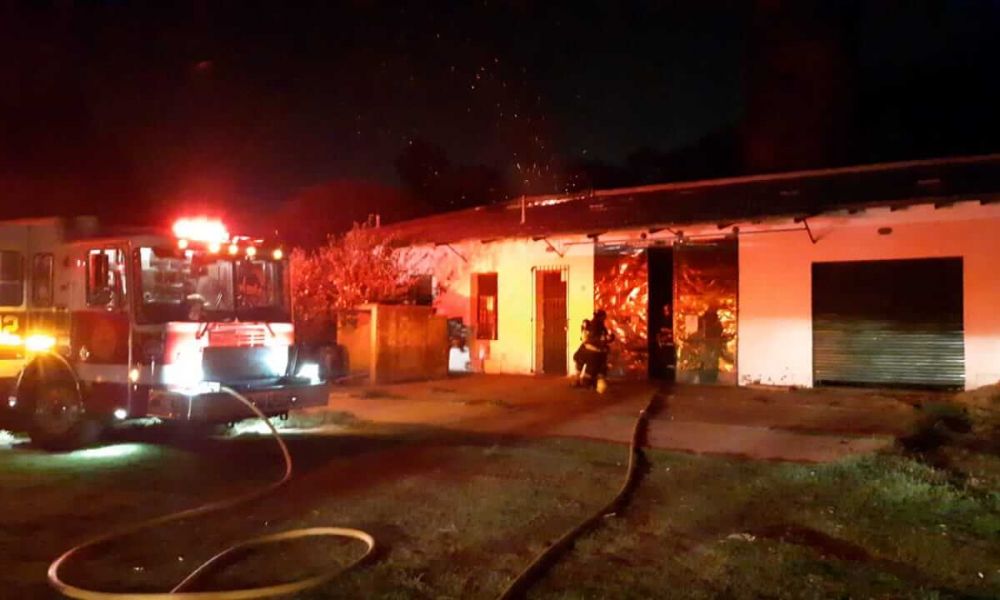 Incendio en Inta Pergamino