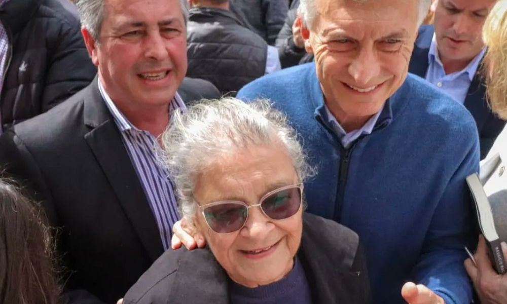 Martínez y Macri en la Peatonal San Nicolás